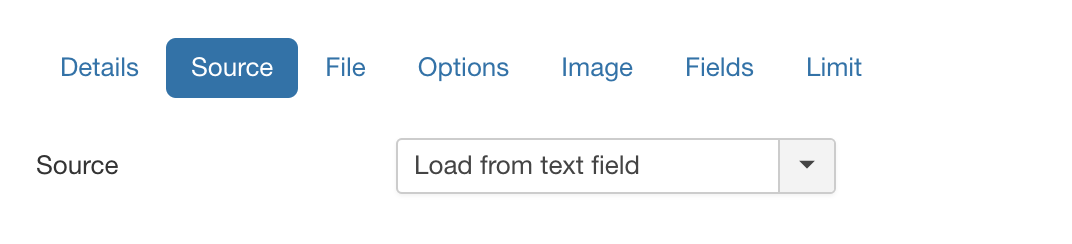 Load from textfield