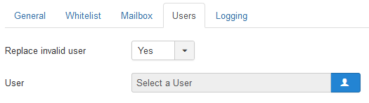 Invalid user settings