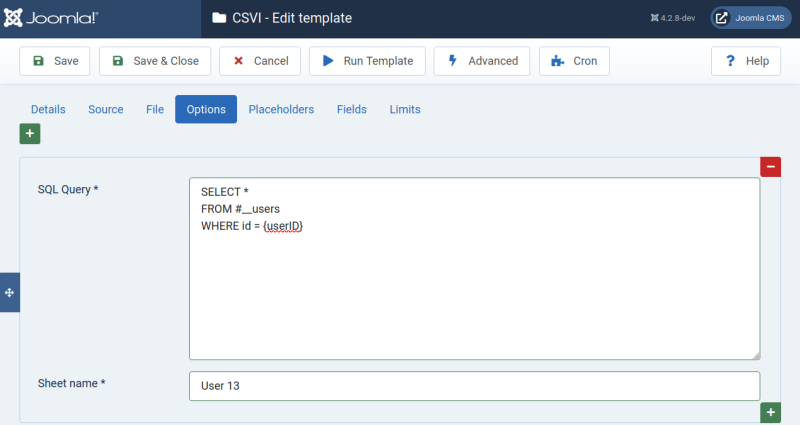 Custom SQL query