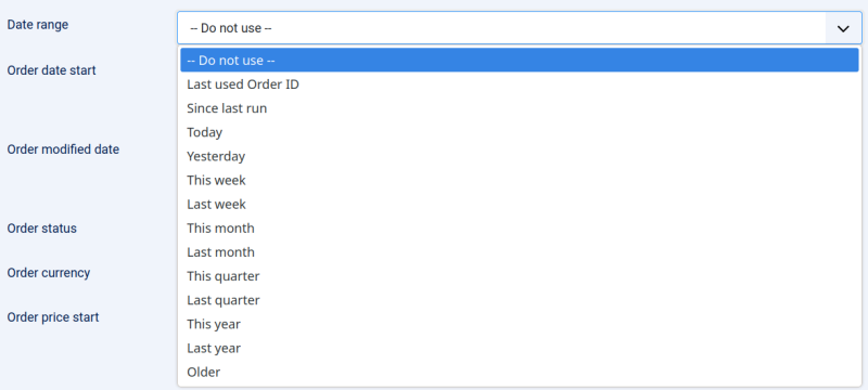 Date range options RO CSVI 9.3.0