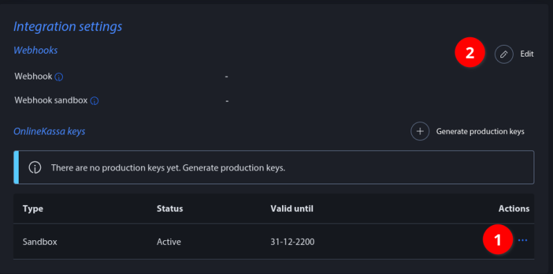 Rabo Smart Pay Integration Settings