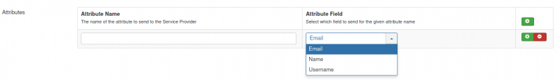 RO Single Sign On Attribute Mapping Service Provider