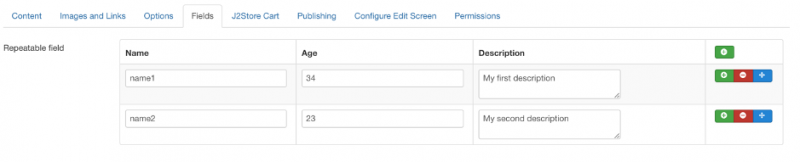 Joomla custom field repeatable field result