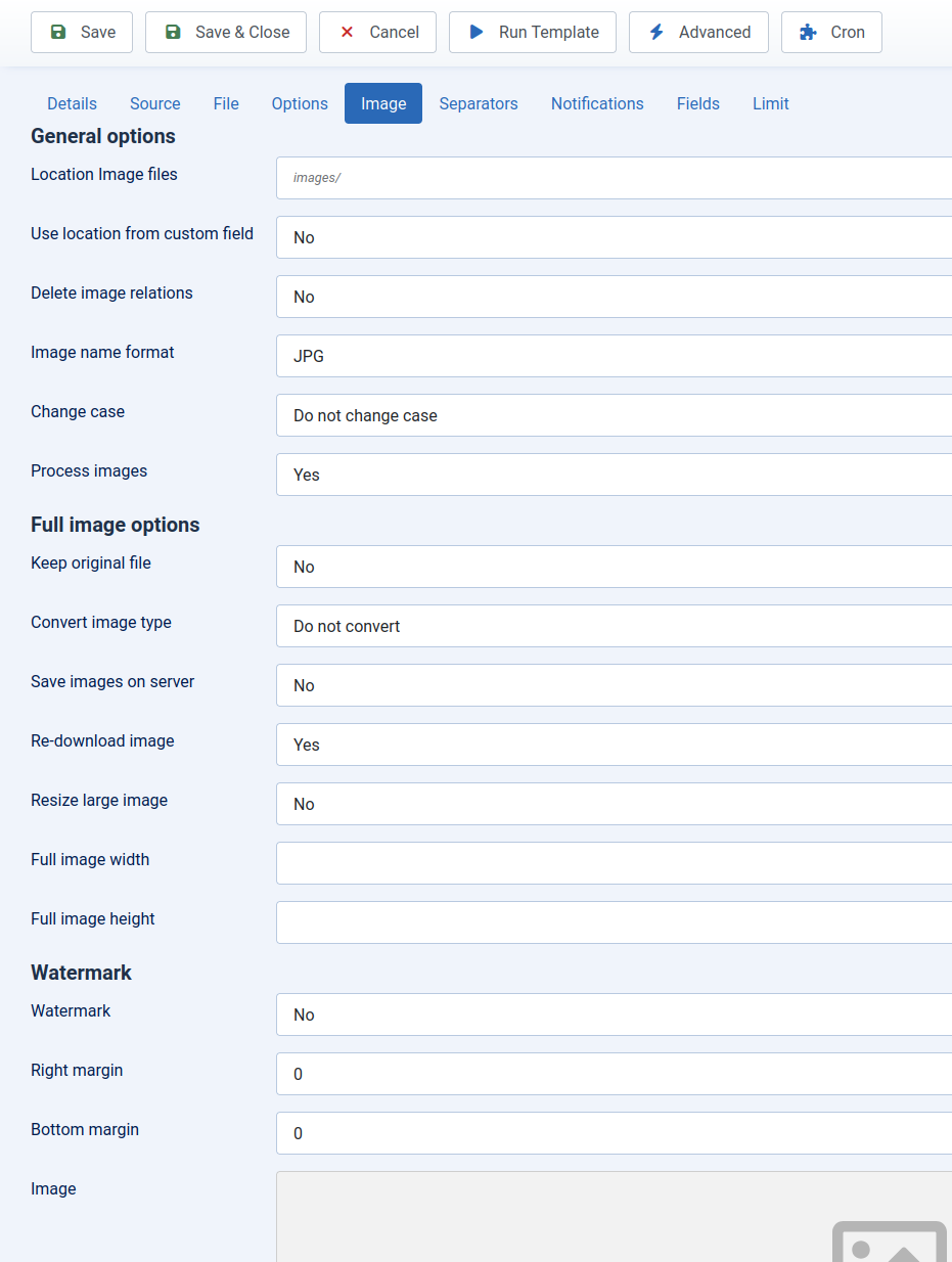 RO CSVI Image Support