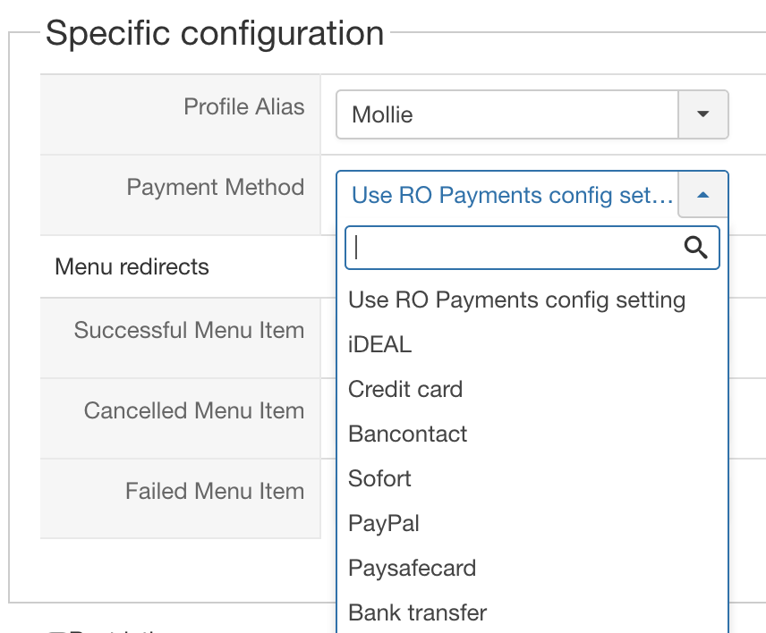 HikaShop RO Payments Payment Option