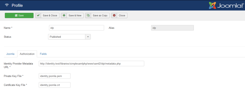 RO Single Sign Authorization Configuration