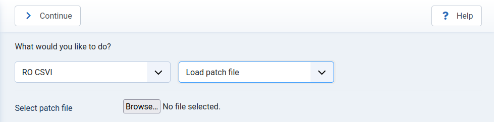 CSVI Pro load patch file