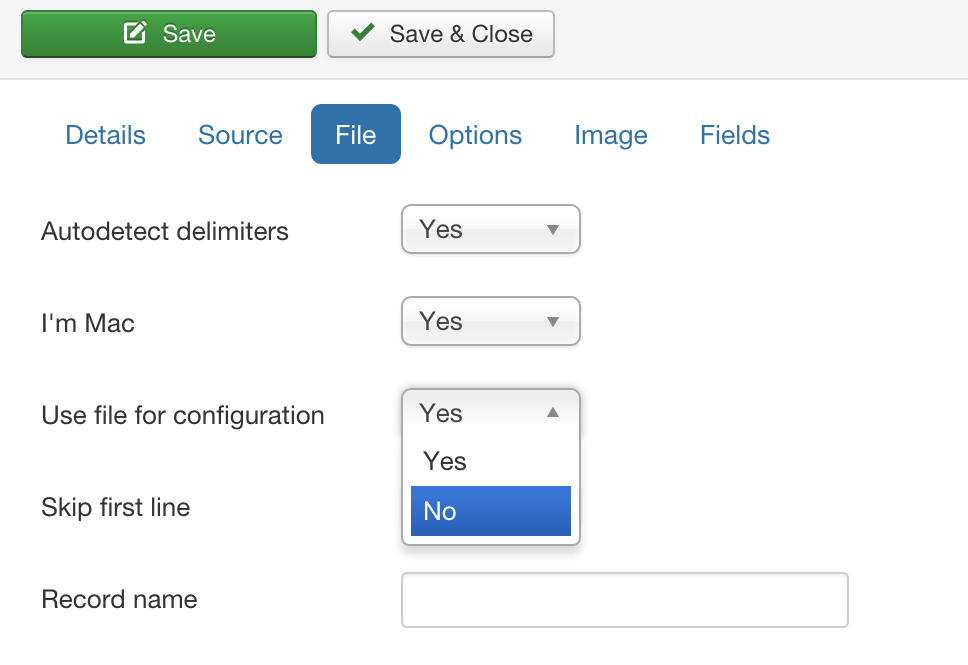 csvi6 use file config no